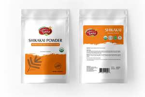 Organic Shikakai Powder: Natural Hair Cleanser & Conditioner (227g)