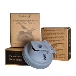Milk Yoghurt Cheese: Pour and Store lid for 86mm wide glass jars