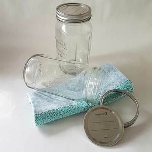 Preserving Canning Fermenting: 1ltr Glass jar with Metal dome and band (Set of 3, 6 or 12) from $21.95