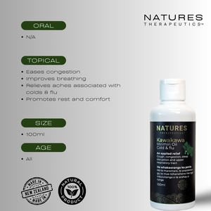 kawakawa mirimiri massage oil - cold & flu
