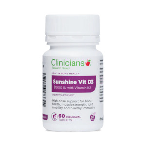 Clinicians Sunshine Vit D3 60s