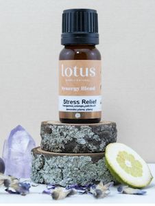 Lotus Oil: Lotus Oil Stress Relief Synergy Blend 10ml