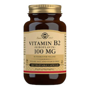 Solgar Vitamin B2 Riboflavin 100mg 100s