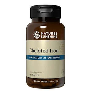 Natures Sunshine Chelated Iron 180s