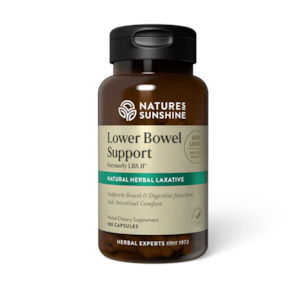 Natures Sunshine: Natures Sunshine Lower Bowel Support 100s