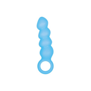 Venus 4" Silicone Butt Plug 1B Blue