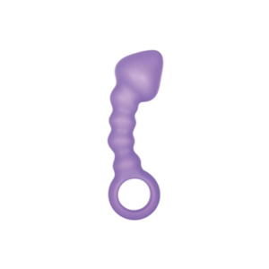 Venus 4" Silicone Butt Plug 3B Purple