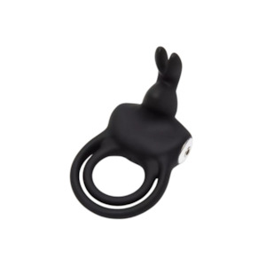 Happy Rabbit Stimulating Rechargeable Rabbit Cock Ring Black