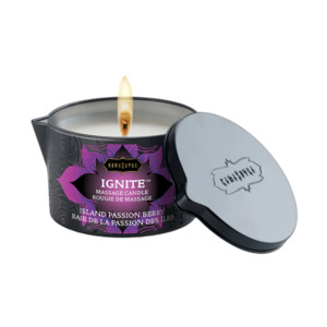 Lubricants Stimulants: Ignite Massage Candle - Island Passion Berry