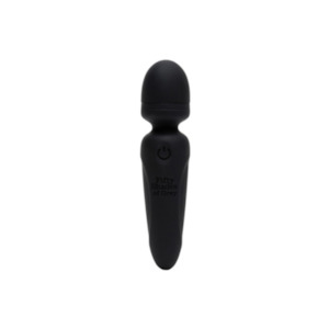 Fifty Shades of Grey Sensation Rechargeable Mini Wand Vibrator Black