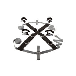 Kink: Fifty Shades of Grey Keep Still Over the Bed Cross Set Silver