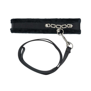 Punishment Crystal Detail Collar and 37 inch Leash