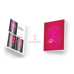 Kama Sutra 1: Naughty Notes Greeting Card - Yes to Love