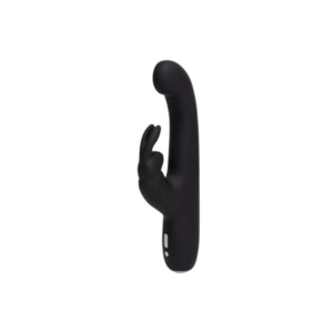 Happy Rabbit: Happy Rabbit Slimline G-Spot Rechargeable Rabbit Vibrator Black