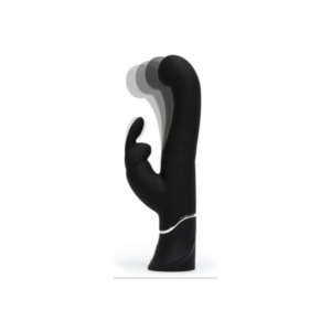 Happy Rabbit: Happy Rabbit G-Spot Stroker Rechargeable Rabbit Vibrator Black