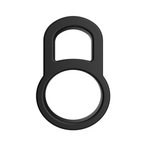 His: F-41: Lock Cock & Ball Ring - Black