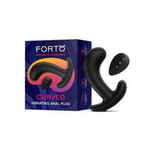 Curved Vibrating Plug Black