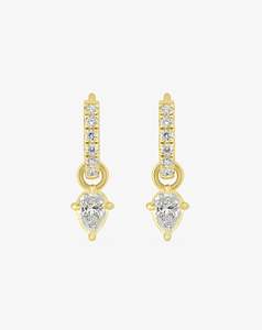 Earrings: Create Your Set: Classic Diamond Huggies & Charms
