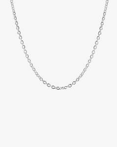 Necklaces: Classic Cable Chain in White Gold