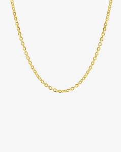 Necklaces: Classic Cable Chain in Yellow Gold