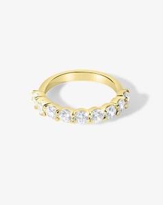 Rings: Young at Heart Claw Set Round Diamond Band