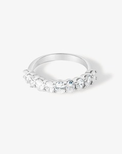 Rings: Young at Heart Claw Set Oval Diamond Band