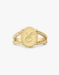 Rings: Knots Signet Ring Yellow Gold