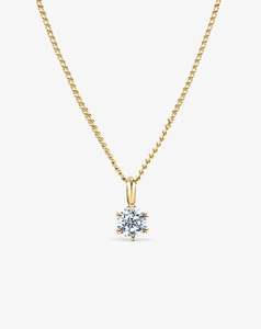 Sloane Collection: Sloane Diamond Necklace Yellow Gold