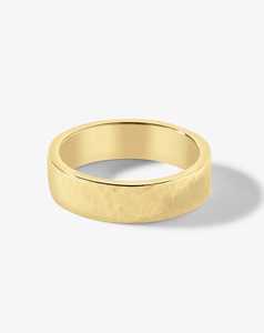 Wedding Bands: Hammered Flat Band
