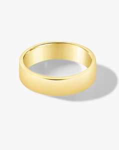 Mens Wedding Bands: Classic Flat Band-Wide