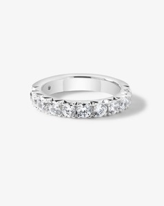 Diamond Wedding Bands: French-Set Diamond Band