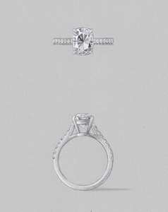 Diamond Engagement Bands: The Maia Setting