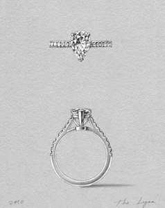 Diamond Engagement Bands: The Lyra Setting