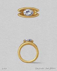 Solitaire Rings: Constantin Oval Solitaire