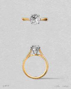 Solitaire Rings: The Indus Setting Yellow Gold