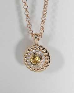 Yellow Sapphire Grand Knots Necklace