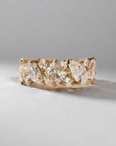 Bespoke Collection: Wide Cluster Diamond Ring
