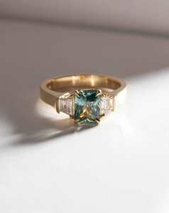 Bespoke Collection: Radiant Cut Sapphire Three Stone