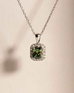 Bespoke Collection: Radiant Cut Sapphire Necklace