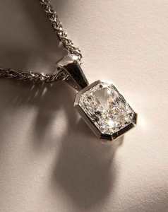 Bespoke Collection: Radiant Cut Diamond Necklace