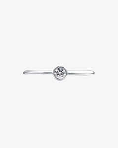 Classic Brilliant Stacker Ring in White Gold