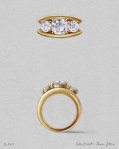 Multi Stones: Constantin Three Stone
