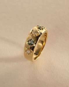 Bespoke Rings: Multi-coloured Five Stone Ring