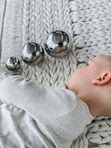 Props For Play: Set of 3 Stainless Steel Spheres