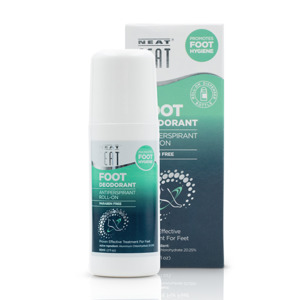 Neat Roll-on Foot Deodorant for sweaty feet