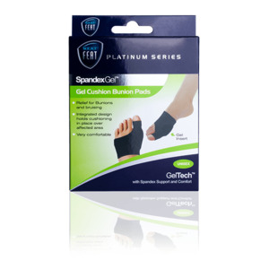 Gel Tech: Platinum Series Spandex Gel Cushion Bunion Pads For Helping with Plantar Fasciitis
