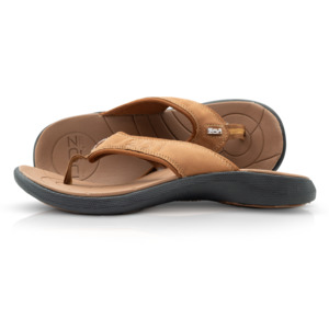 Zori Sandals Thongs: Neat Zori Cognac/Black Orthotic Sandals/Thongs Water Resistant & Comfortable