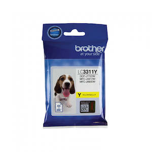 Brother: Printer Ink Cartridge LC3311Y Yellow - LC3311Y