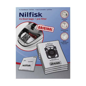 Parts For Nilfisk X100 Vacuum Cleaner: Vacuum Cleaner Bags 4pk Elite - King - Extreme - 107407940