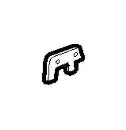 Oven Bumper Top Trim Pyro - 85805890010408